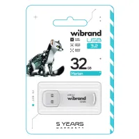 USB флеш накопичувач Wibrand 32GB Marten White USB 3.2 Gen 1 (USB 3.0) (WI3.2/MA32P10W) - 2