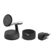 Зарядний пристрій Belkin UltraCharge Pro Wireless 3-in-1 25W charcoal (WIZ040KQCH) - Зображення 2