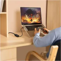 Переходник USB-C to RJ45 Ethernet 1000Mbps black Baseus (WKQX000301) - Изображение 11