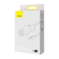 Переходник USB-C to RJ45 Ethernet 1000Mbps black Baseus (WKQX000301) - Изображение 7