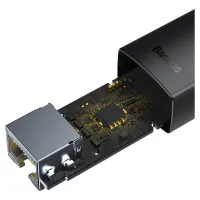 Переходник USB-C to RJ45 Ethernet 1000Mbps black Baseus (WKQX000301) - Изображение 9