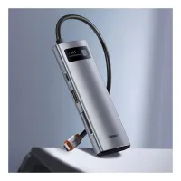 Порт-реплікатор Baseus 7-in-1 Metal Gleam Series Type-C to HDMI+USB+SD/TF Docking Station (WKWG020113) - Зображення 12