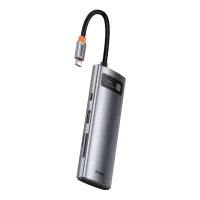 Порт-реплікатор Baseus 7-in-1 Metal Gleam Series Type-C to HDMI+USB+SD/TF Docking Station (WKWG020113) - Зображення 2