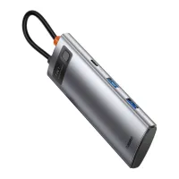 Порт-реплікатор Baseus 7-in-1 Metal Gleam Series Type-C to HDMI+USB+SD/TF Docking Station (WKWG020113) - Зображення 4