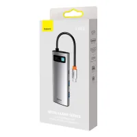 Порт-реплікатор Baseus 7-in-1 Metal Gleam Series Type-C to HDMI+USB+SD/TF Docking Station (WKWG020113) - Зображення 7