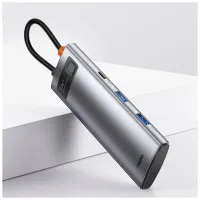 Порт-реплікатор Baseus 7-in-1 Metal Gleam Series Type-C to HDMI+USB+SD/TF Docking Station (WKWG020113) - Зображення 10