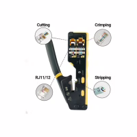 Інструмент Eserver RJ-45 (8P8C), RJ-12/11 (6P6C/6P4C), для прохідних конекторів (WT-4227B) - Image 6