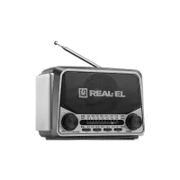 Портативний радіоприймач REAL-EL X-525 Grey - 1