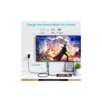 Кабель мультимедійний USB-C to HDMI M 1.8m 4K60Hz Choetech (XCH-M180GY) - 2