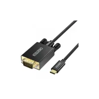 Кабель мультимедійний USB-C to VGA M 1.8m black Choetech (XCV-1801-BK) - 2