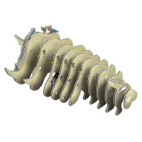 Пазл Eugy 3D Зоопарк Носоріг (XEG-076) - Зображення 3