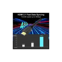 Кабель мультимедійний HDMI M to HDMI M 5.0m V2.1 8K 4K120Hz Choetech (XHH-TP21-BK) - 4