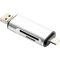 Концентратор XoKo AC-440 Type-C USB 3.0 and MicroUSB/SD Card Reader (XK-AС-440) - 1