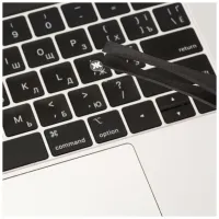 Наклейка на клавіатуру XoKo мікро-наклейка прозора 47 keys UA/rus white (XK-MCR-47) - 2
