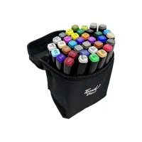 Набір маркерів Touch двосторонніх скетч маркерів 36 шт в чохлі + блокнот А5 (40 арк) в асортименті для дівчаток (XK-MRK-GRL) - Зображення 2