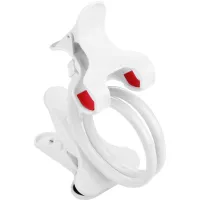 Тримач для смартфонів XoKo прищепка, гнучкий, 65 см, білий (XK-RM-C20-WHT) - 2