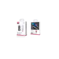 Зарядний пристрій XO CC48 2.4A/2 USB + microUSB Grey (XO-CC48m-GR) - 4