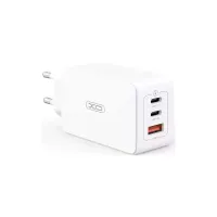 Зарядний пристрій XO CE13 PD65W GaN (2Type-C/1USB) White (XO-CE13-WH) - 1