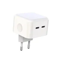 Зарядний пристрій XO QC 3.0 L102 35W/2 USB-C + cable Lightning NB113 White (XO-L102i-WH) - Зображення 2