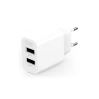 Зарядний пристрій XO L109 12W (2USB/2.4A) + USB - Lightning White (XO-L109-L) - 2