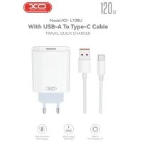 Зарядний пристрій XO USB 120W + cable USB to USB-C white (XO-L128U) - 2