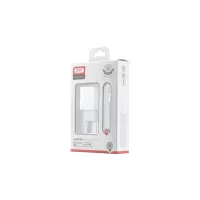 Зарядний пристрій XO L97 (1Type-C/1USB/2.4A) + Type-C - Lightning White (XO-L97-LG) - 2