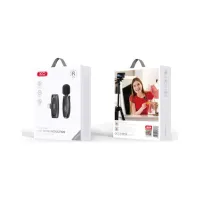 Мікрофон XO MKF08B з придушенням шуму lightning Black (XO MKF08B-IP) - 4