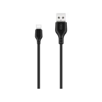 Дата кабель USB 2.0 AM to USB-C 1.0m 2.1A black XO (XO-NB-103-TC-1-BK) - 1