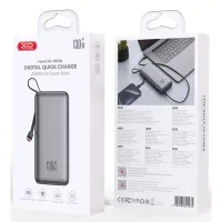 Батарея універсальна XO 20000mAh 130W, PD, QC (XO-PR268_grey) - 4