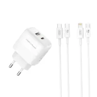 Зарядний пристрій XO 1xUSB QC3.0 + 1xUSB-C PD20W (XO-QC37) - Зображення 2