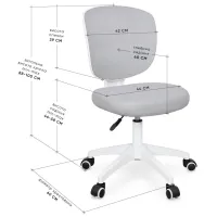 Дитяче крісло Evo-kids Study Air Grey (Y-101 G) - 2