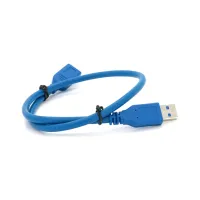 Дата кабель USB 3.0 AM/AF 0.5m blue Voltronic (YT-3.0AM\AF-0.5BL) - 1