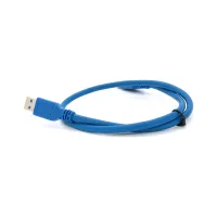 Дата кабель USB 3.0 AM/AM 0.6m Blue Voltronic (YT-3.0AM+AM-0.6) - 1