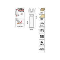 Полотно Yato для реноватора (YT-34710) - 2