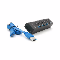 Концентратор Voltronic USB 3.0 to 4xUSB with switches (YT-3H4S/1TB) - Image 3
