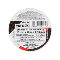 Ізоляційна стрічка Yato 15 ММ X 20 М X 0,13 ММ, біла (YT-81596) - 3