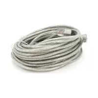 Дата кабель USB 2.0 AM/AF 10.0m ferrite transparent white Voltronic (YT-AM/AF-10TBL) - 2