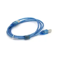 Кабель для принтера USB 2.0 AM/BM 1.5m 2x ferrite transparent Voltronic (YT-AM/BM-1.5T) - 3