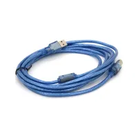 Кабель для принтера USB 2.0 AM/BM 3.0m ferrite blue Ritar (YT-AM/BM-3.0TBL) - 2