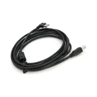 Кабель для принтера USB 2.0 AM/BM 3.0m 90° corner black Ritar (YT-AM/BM90°-3.0B) - Зображення 2