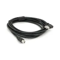 Кабель для принтера USB 2.0 AM/BM 3.0m 90° corner black Ritar (YT-AM/BM90°-3.0B) - Зображення 1