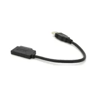Перехідник USB 3.0 AM to Slimline SATA 13 pin 0.12m for ODD black Voltronic (YT-C3.0-SATA/0.12) - Зображення 1