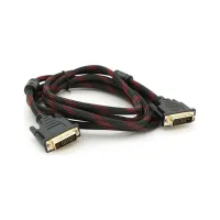 Кабель мультимедійний DVI M to DVI M 3.0m 24+1pin black/red Merlion (YT-DVI(M)/(M)NY/RD-3.0m) - Зображення 1