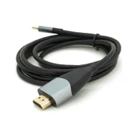Кабель мультимедійний USB-C to HDMI M 1.8m 4K60Hz black Voltronic (YT-HDMI (M)-Type-C (M)-B) - 2