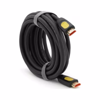 Кабель мультимедийный HDMI M to HDMI M 5.0m V2.0 4K UHD black VEGGIEG (YT-HDMI(M)/(M)HA-5/19714) - Image 2