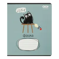 Зошит ZiBi предметний CRAZY CAT 48 аркушів клітинка, фізика (ZB.1703-17) - 1