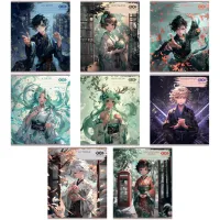 Зошит ZiBi набір учнівських ANIME 48 аркушів клітинка 10 штук, 8 предметів (ZB.1704-99) - 1