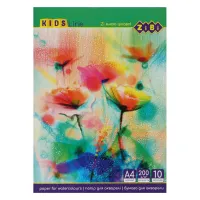 Папір для малювання ZiBi для акварелі A4 10 аркушів 200 гр/м² (ZB.1980) - 3