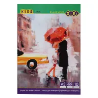 Папір для малювання ZiBi для акварелі A3 10 аркушів 200 гр/м² (ZB.1981) - 3