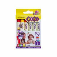 Олівці кольорові ZiBi Baby line Suoer Jumbo круглий корпус 6 шт (ZB.2484) - Image 1